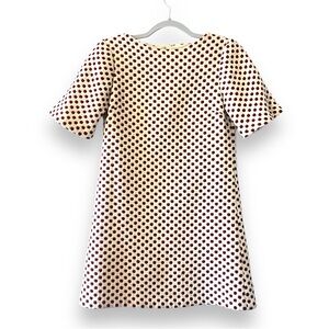 Alice + Olivia Mandy Red and Cream Polka Dot Shift Dress